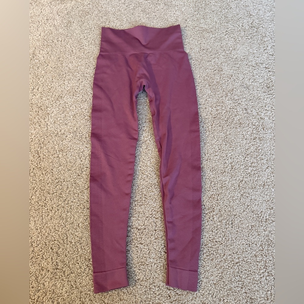 SET Active Seamless High-Waist Leggings - Mauve Plum